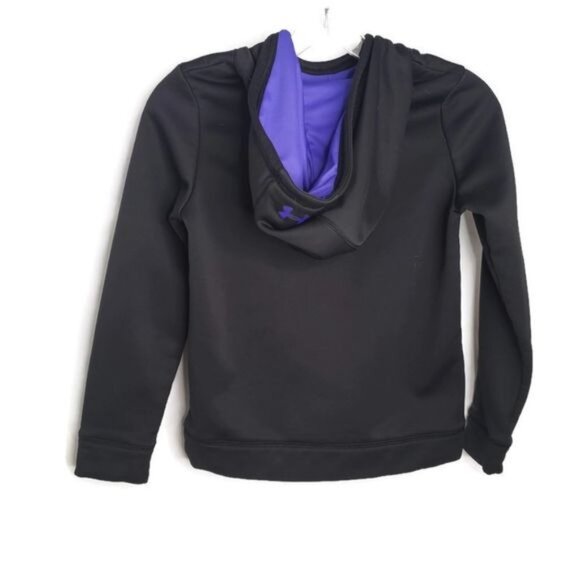 Under Armour Youth Medium Black Hoodie "Fit‎ Squad" ColdGear Loose Fit - Picture 2 of 5